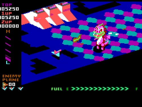 Gameplay of Super Zaxxon for DOS